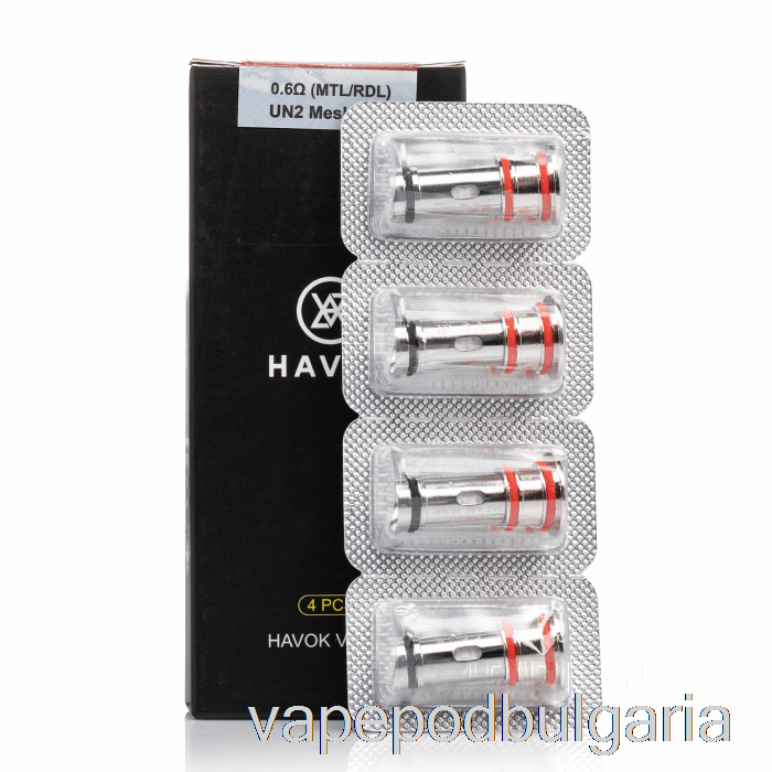 Vape 10000 Дръпки Uwell Havok Replacement Coils 0.6ohm Un2 Meshed-h Coils